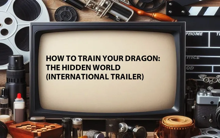 How to Train Your Dragon: The Hidden World (International Trailer)