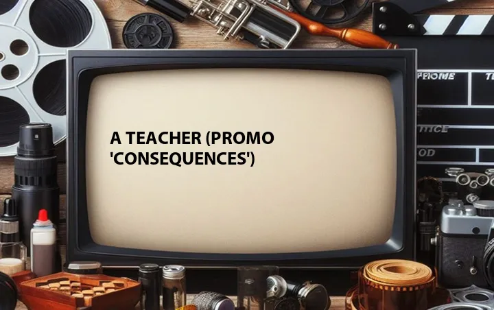 A Teacher (Promo 'Consequences')