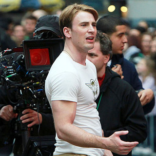 Filming A Scene for "Captain America: The First Avenger" on Location