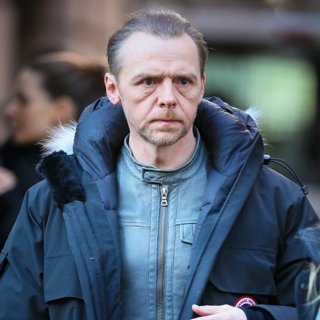 Simon Pegg Filming Mission: Impossible - Fallout