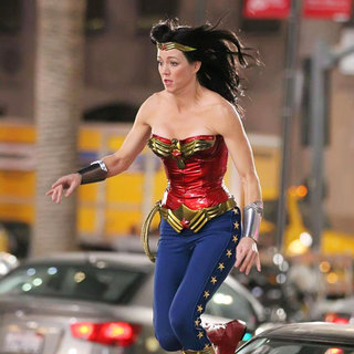 Filming in Hollywood on The Set of 'Wonder Woman'