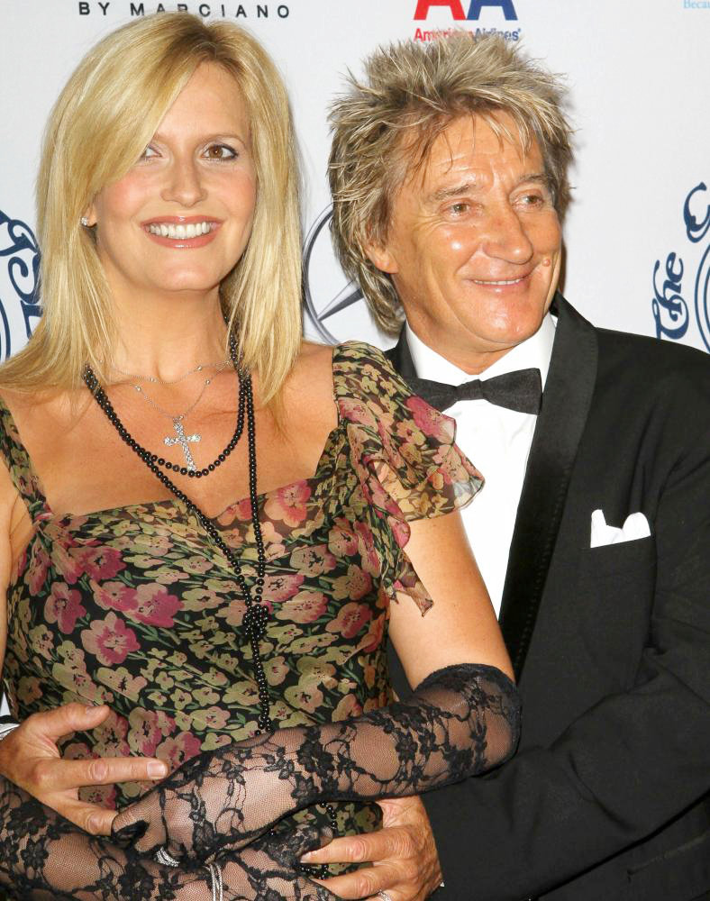 Rod Stewart and Penny Lancaster Show Off Baby Aiden
