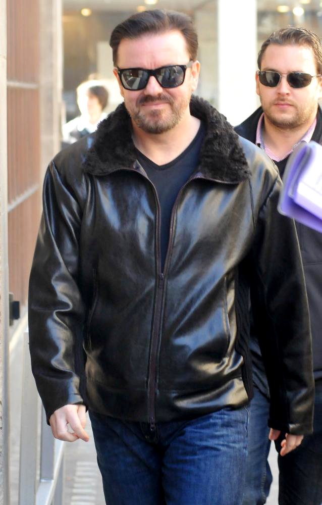 Ricky Gervais Picture 34 - Ricky Gervais Outside The BBC Radio One Studios